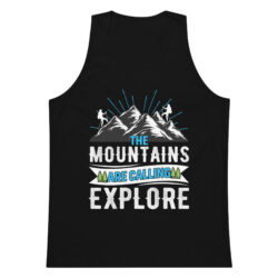 The Mountains are Calling Men’s premium tank top