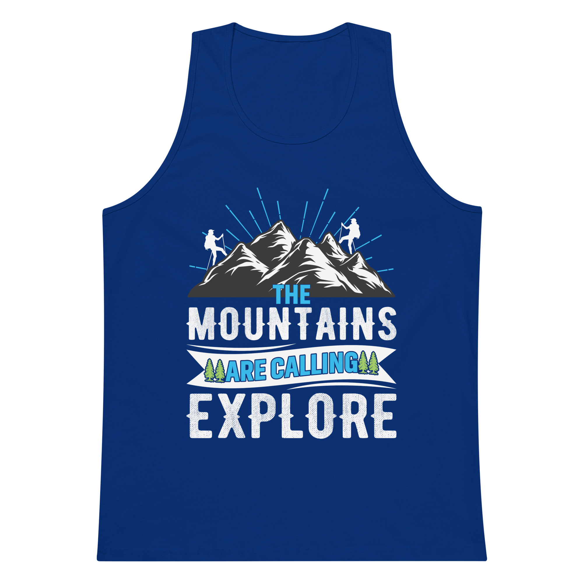 The Mountains are Calling Men’s premium tank top - Image 3