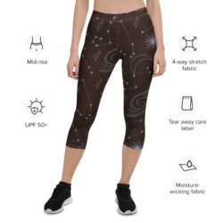 Galaxy print Capri Leggings for Women