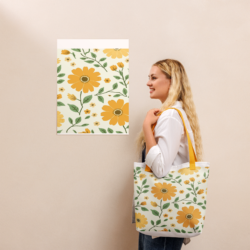 flower print Tote bag for women