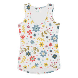 Floral Print Sublimation Cut & Sew all over print  Tank Top for women