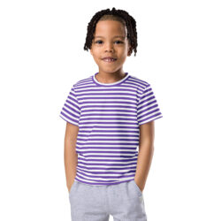 Striped Crew Neck T-Shirt for Kids – Comfortable Daily Wear