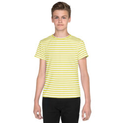 Striped Crew Neck T-Shirt for Youth – Soft , Stylish & Comfortable for Everyday Wear