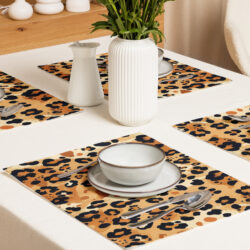 Leopard Print Placemat Set