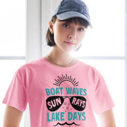 Boat Waves Sun Rays Women’s crop top for Comfortable wear