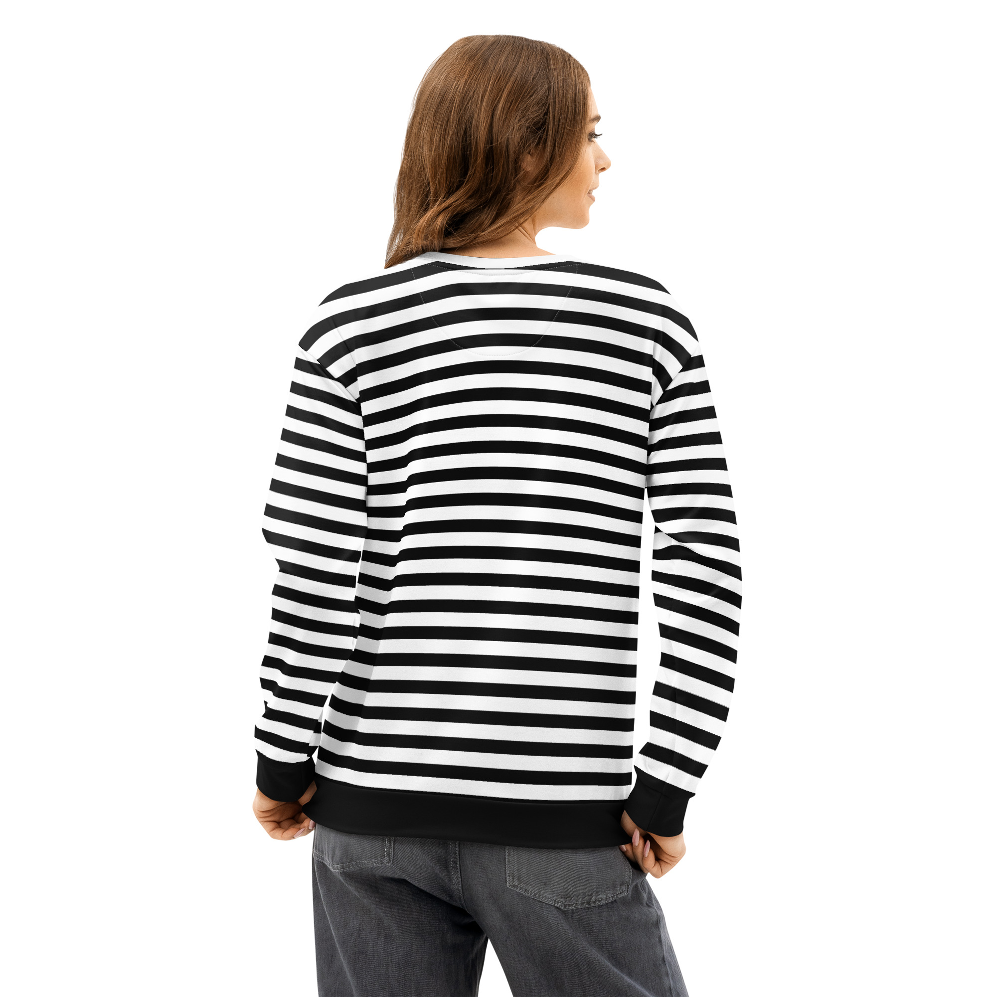 Stylish Striped Unisex Sweatshirt – Premium Soft Fabric for Casual Street Fashion - Image 9