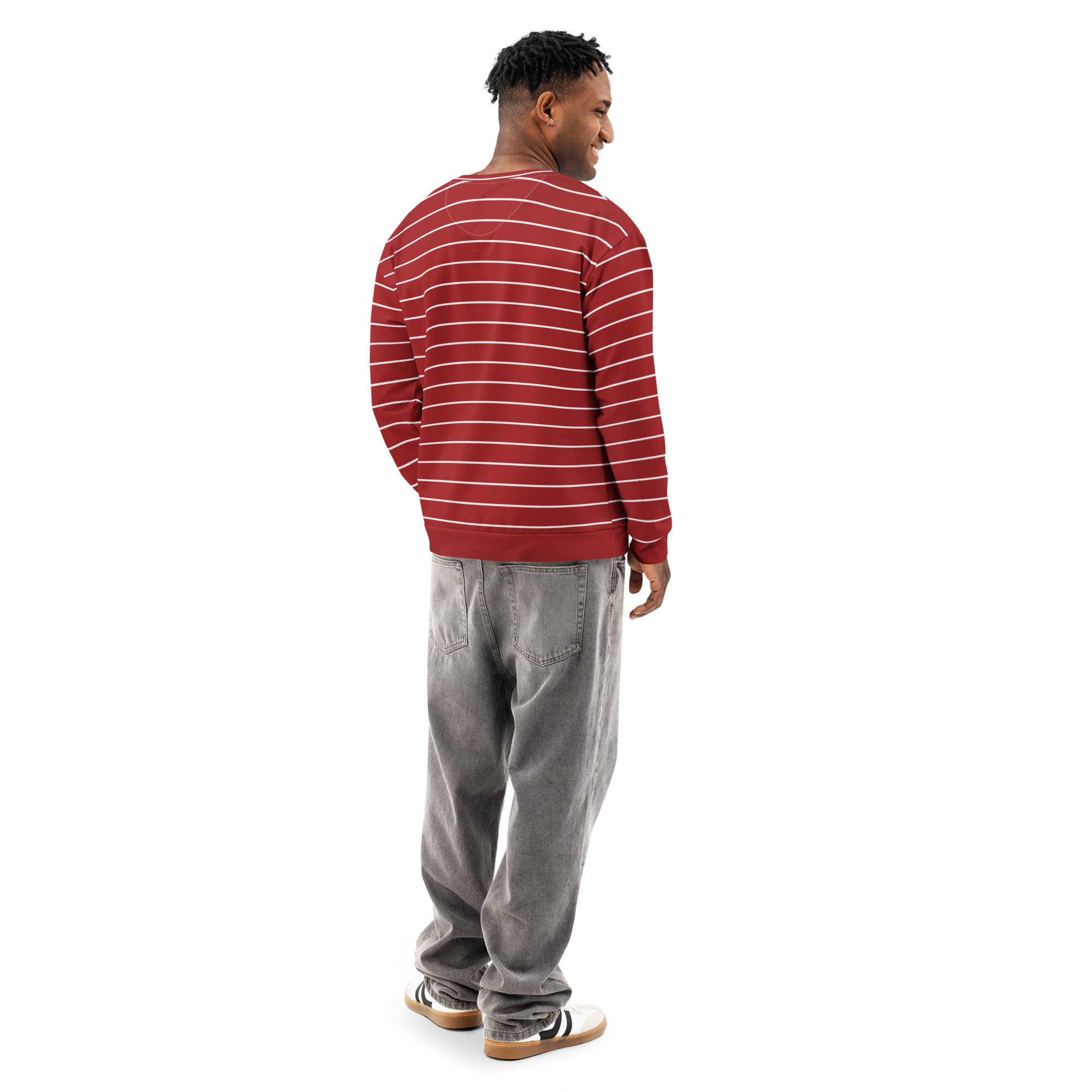 Warm Unisex Vintage Striped Sweatshirt – Soft Cotton Pullover for Fall & Winter Casual Street Style Premium Quality - Image 2