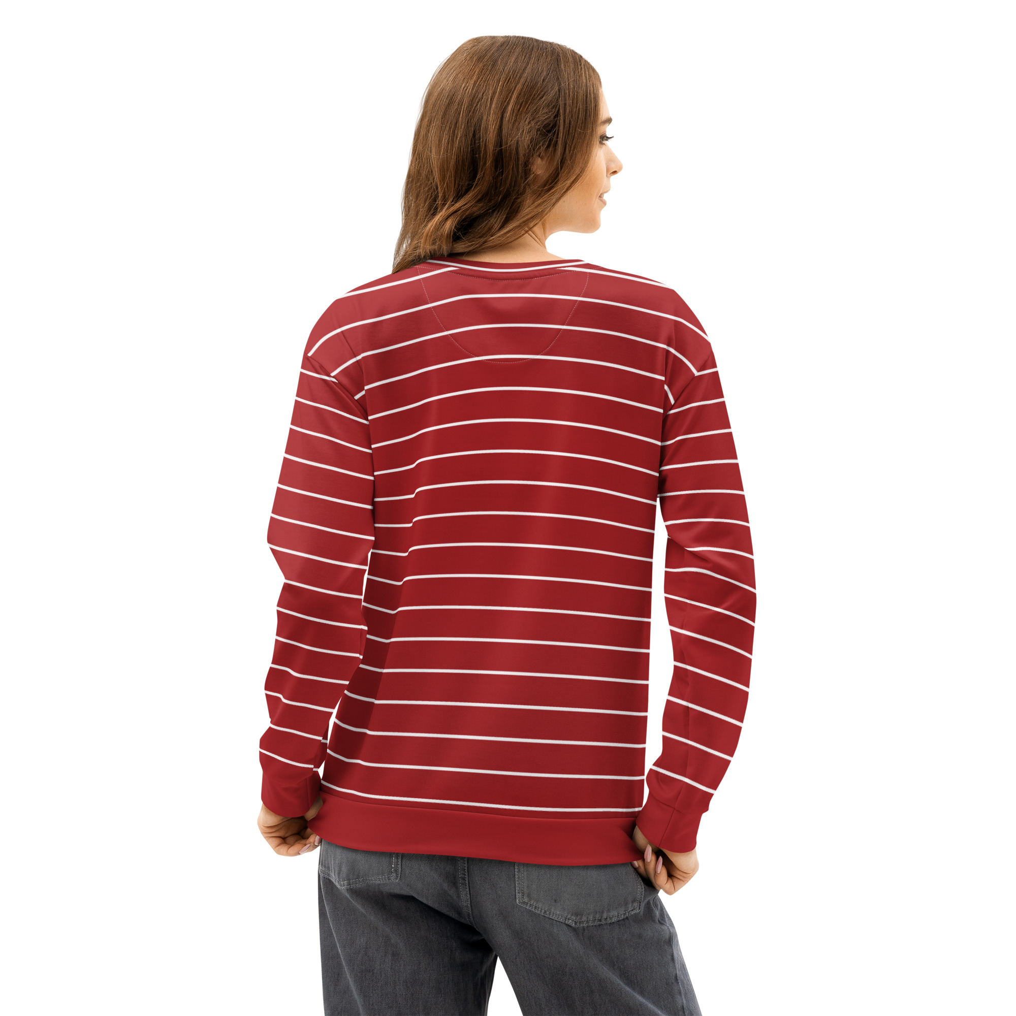 Warm Unisex Vintage Striped Sweatshirt – Soft Cotton Pullover for Fall & Winter Casual Street Style Premium Quality - Image 8