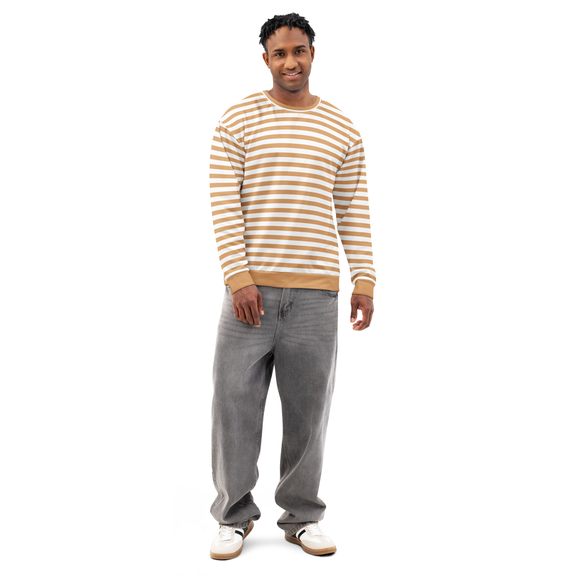 Classic Unisex Striped Cotton Sweatshirt – Warm, Durable & Everyday Streetwear - Image 3