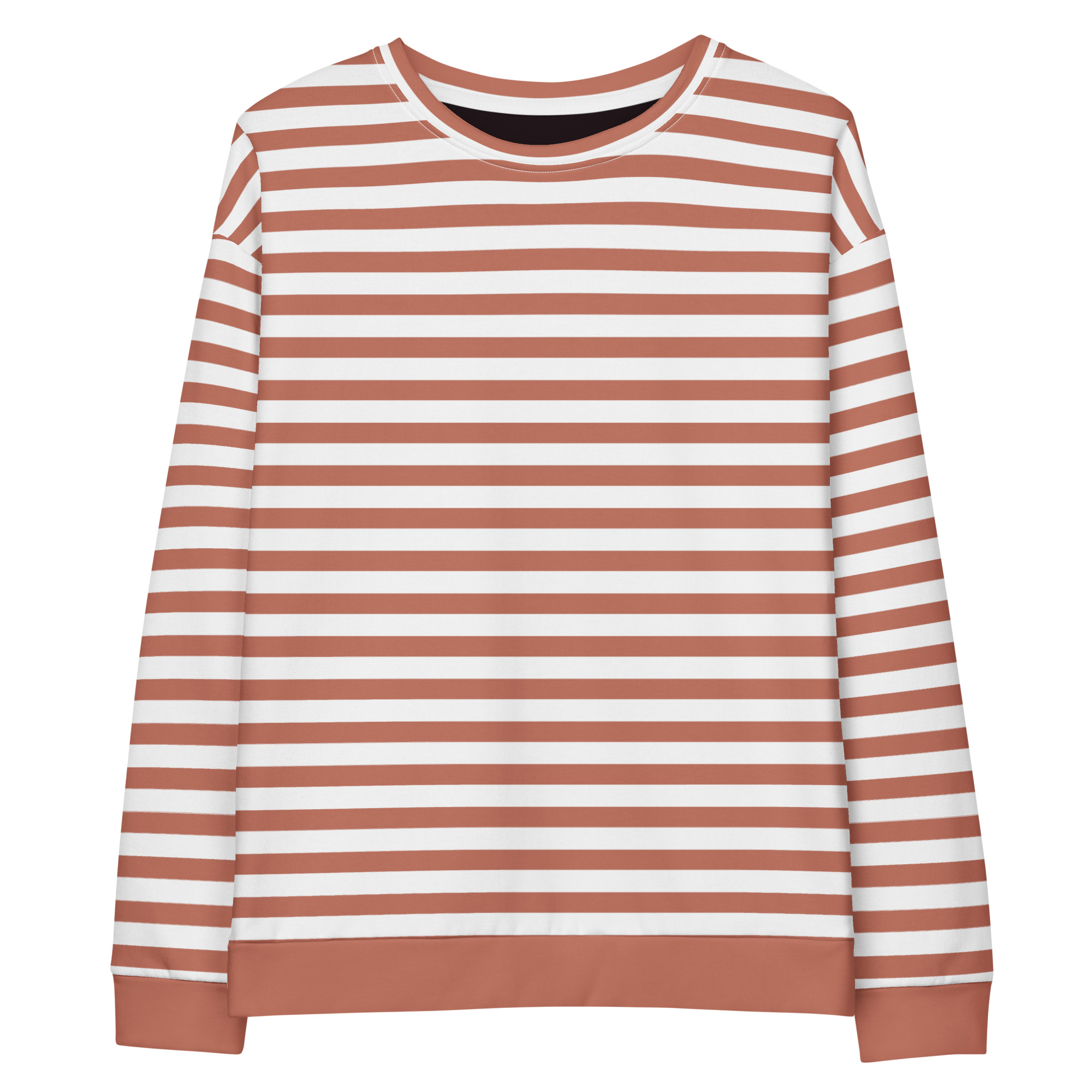 Unisex Striped Sweatshirt – Premium Cotton, Stylish Streetwear for Men & Women - Image 9