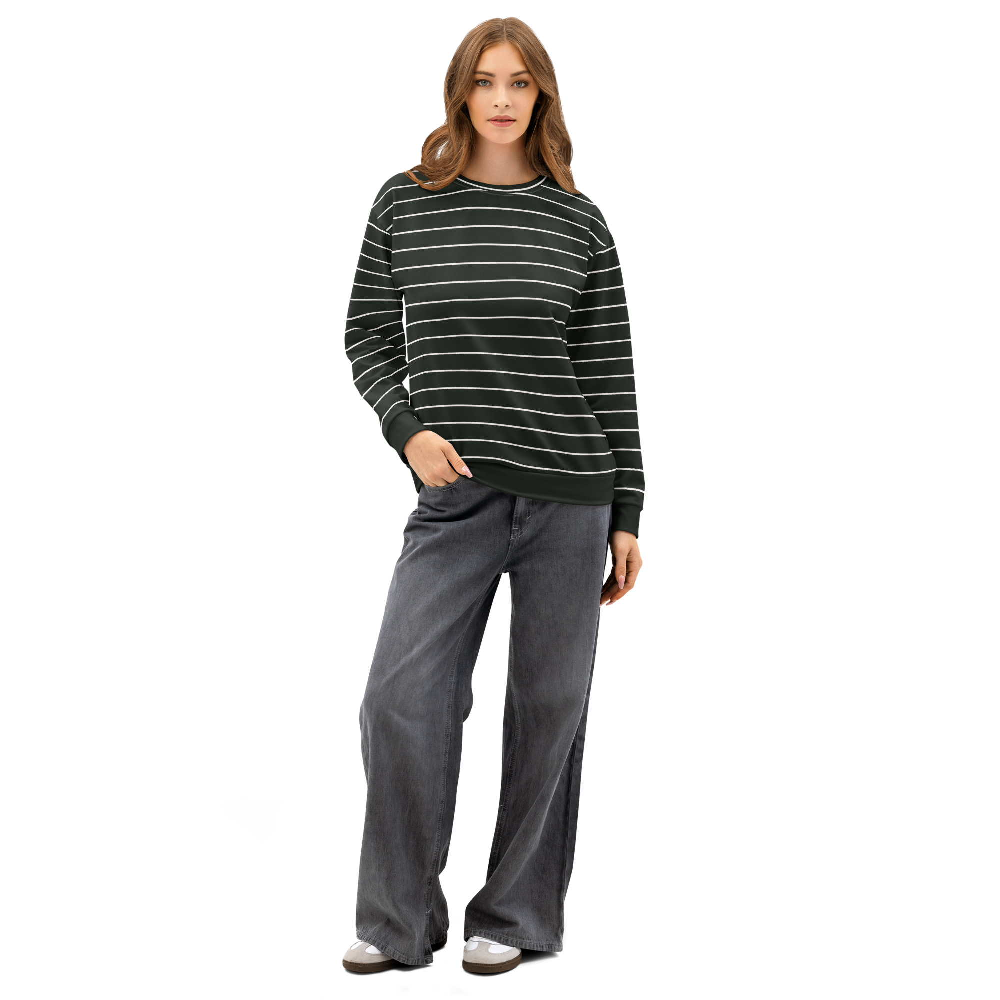 Vintage Inspired Unisex Striped Sweatshirt – Casual Premium Cotton Streetwear Style - Image 7