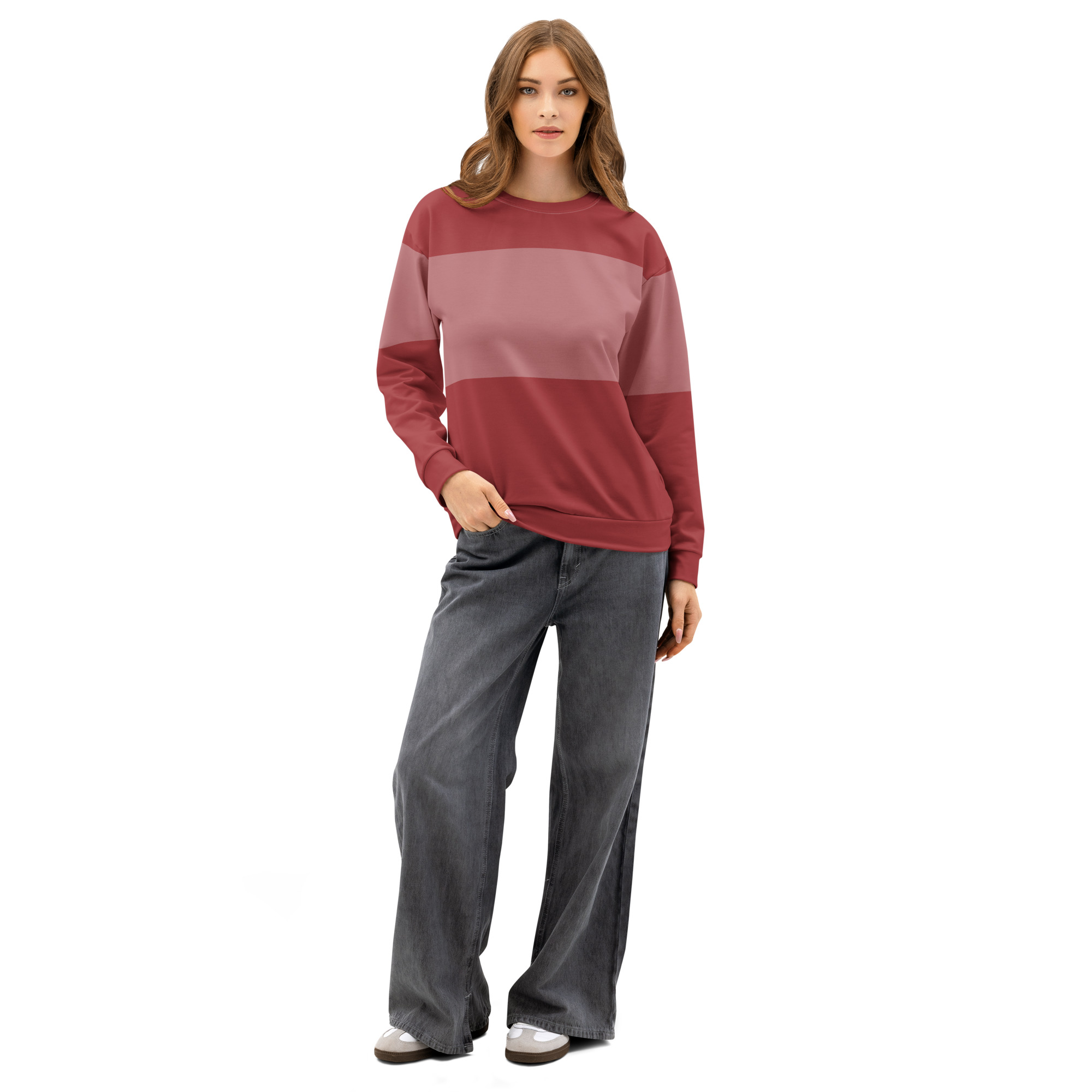 Warm & Cozy Unisex Retro Striped Sweatshirt – Premium Cotton Pullover for Fall Winter Streetwear Style - Image 6