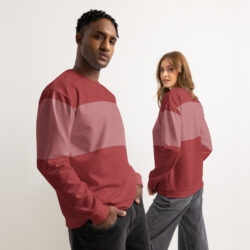 Warm & Cozy Unisex Retro Striped Sweatshirt – Premium Cotton Pullover for Fall Winter Streetwear Style