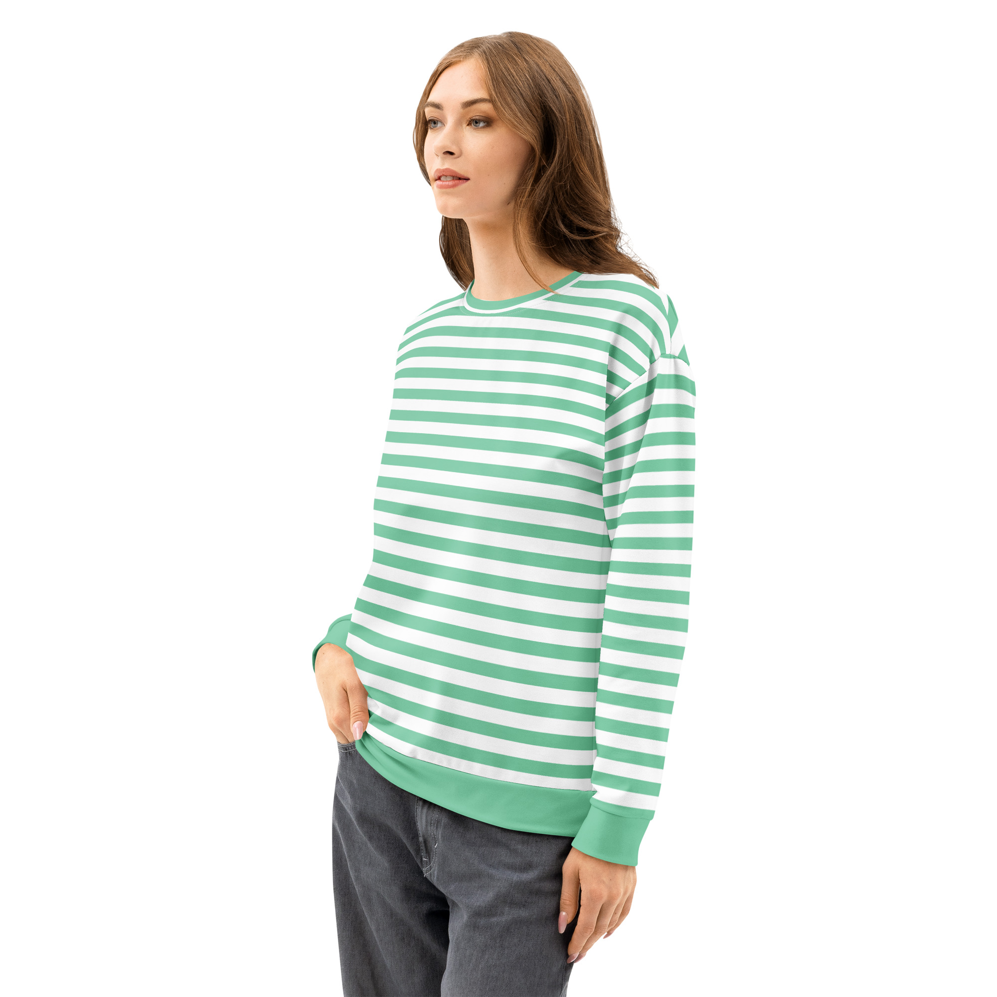 Trendy Unisex Striped Sweatshirt for Men & Women – Cozy Premium Cotton Pullover - Image 13