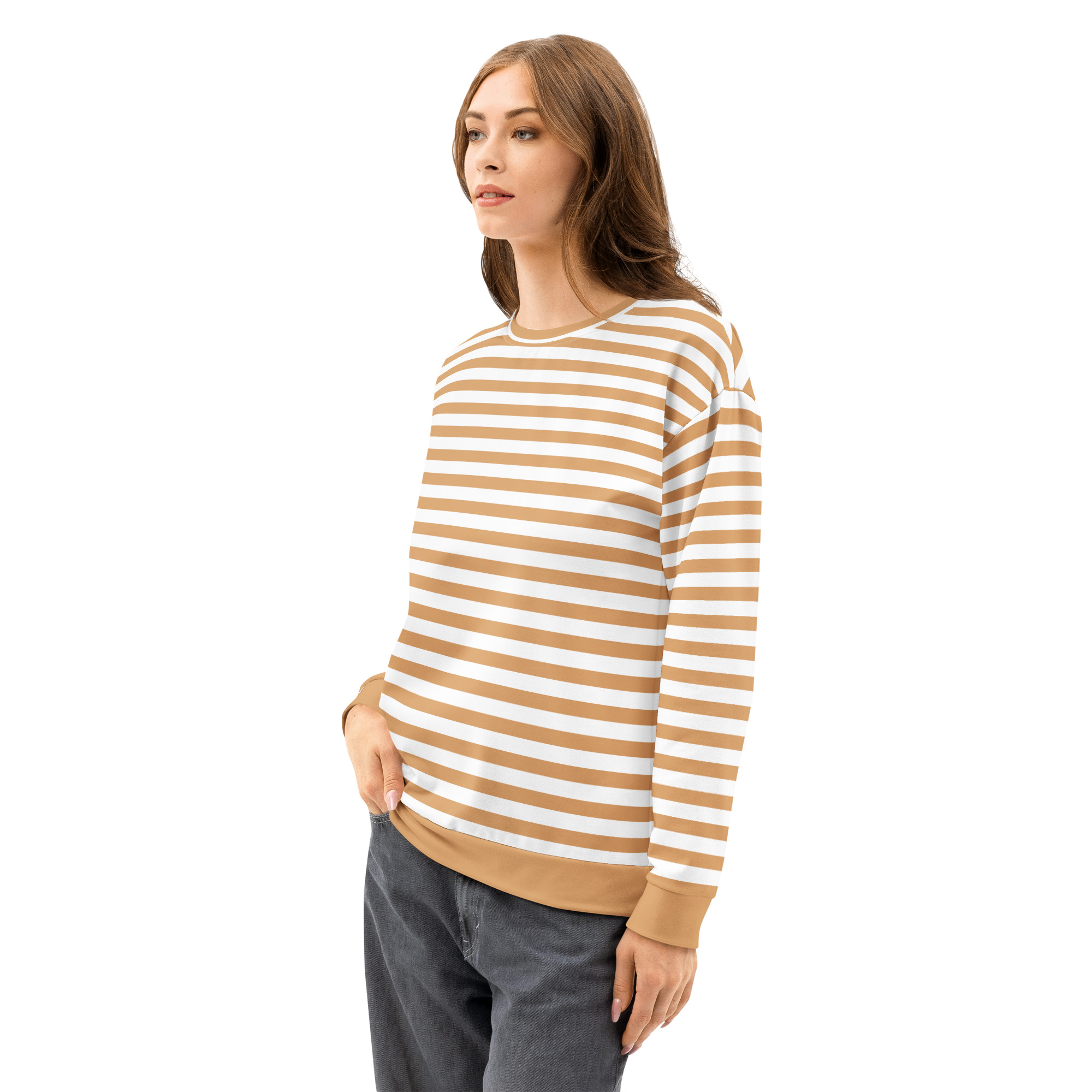 Classic Unisex Striped Cotton Sweatshirt – Warm, Durable & Everyday Streetwear - Image 9