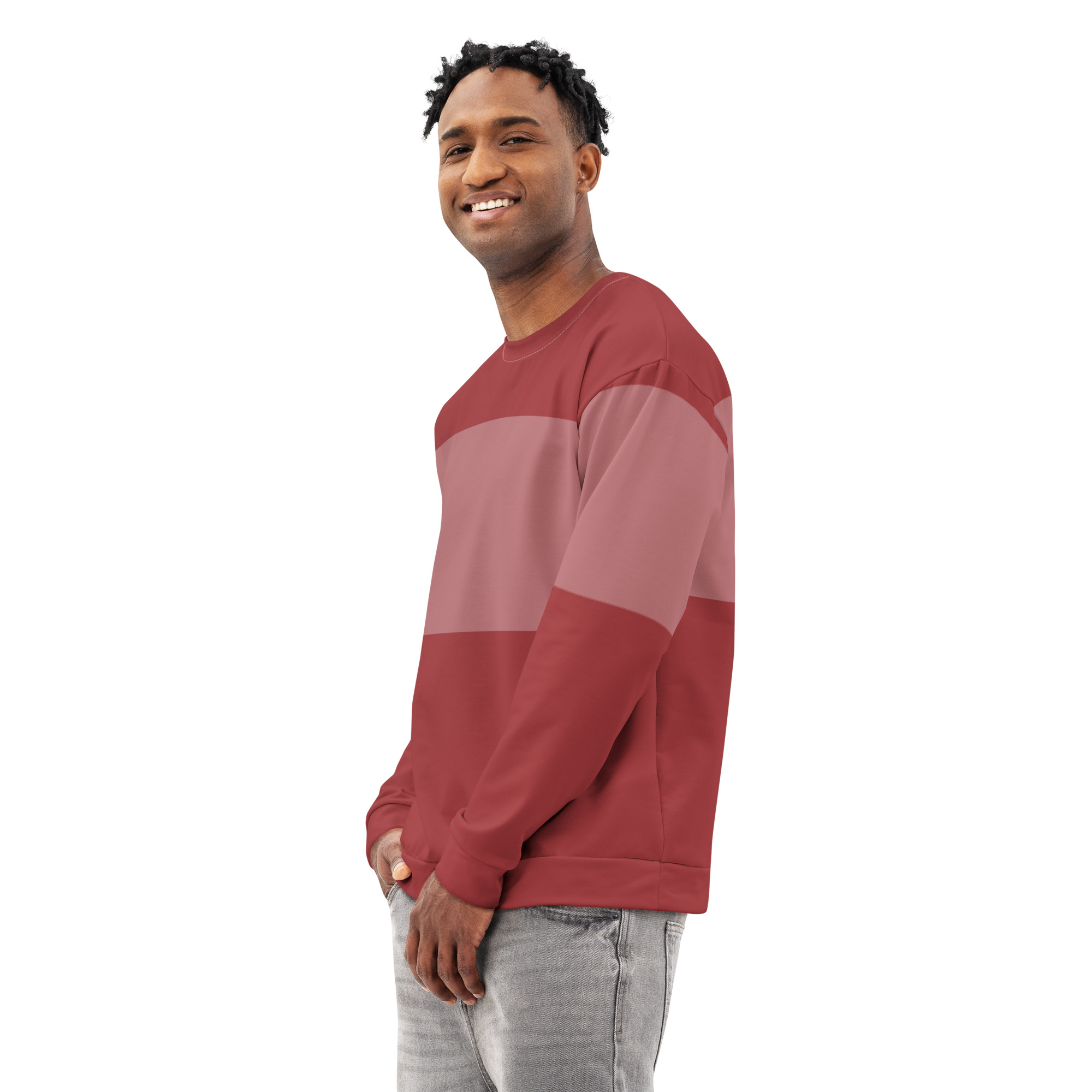 Warm & Cozy Unisex Retro Striped Sweatshirt – Premium Cotton Pullover for Fall Winter Streetwear Style - Image 4