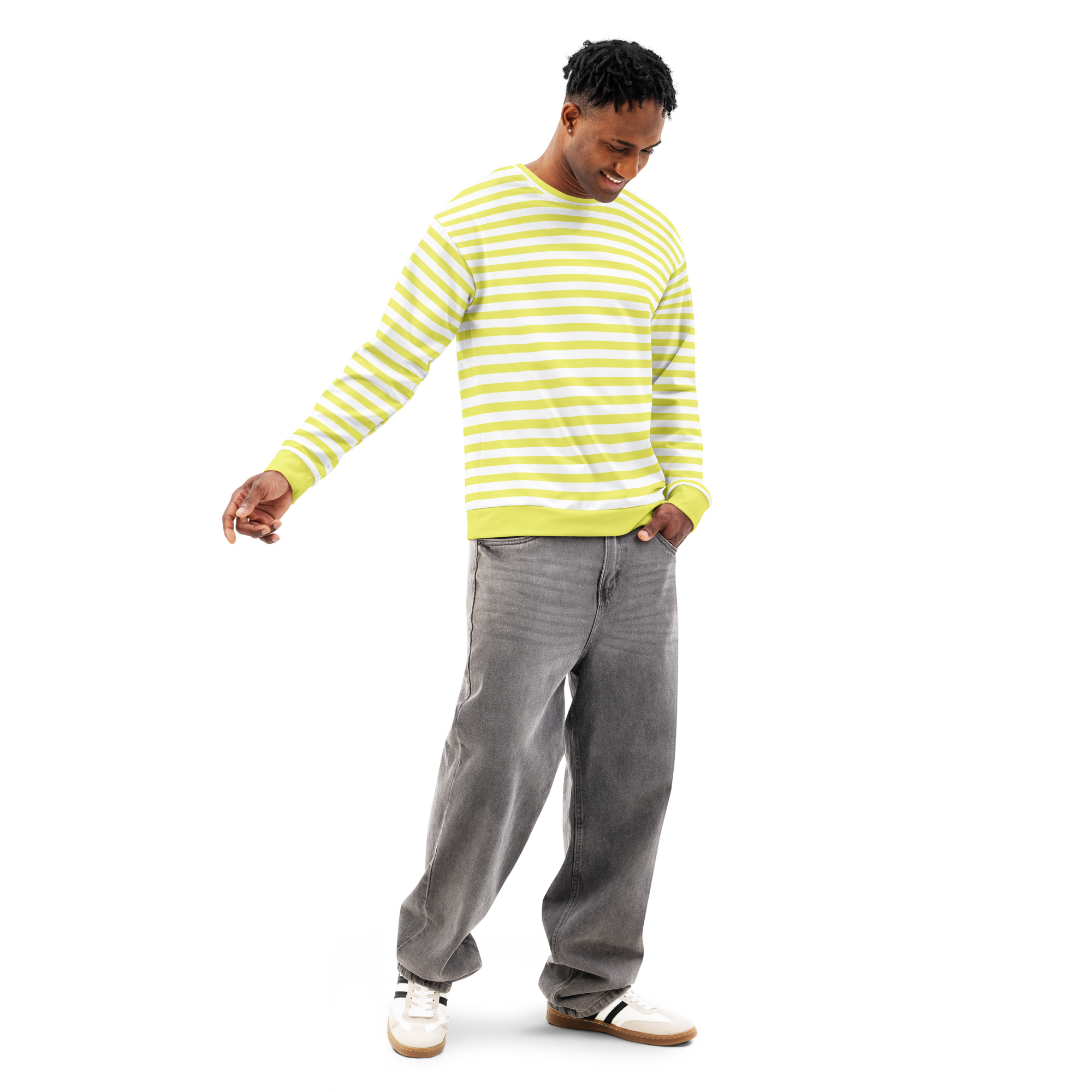 Stylish Unisex Striped Premium Sweatshirt – Comfortable Casual Street Fashion for All - Image 8