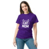 Women's Relaxed Cat Mom T-Shirt – Cute Cat Lover Shirt for Women, Funny Pet Lover Tee classic tee