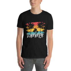 Summer Vibes Graphic Tee for Men – Premium Soft Cotton Retro Vintage  Short-Sleeve  T-Shirt