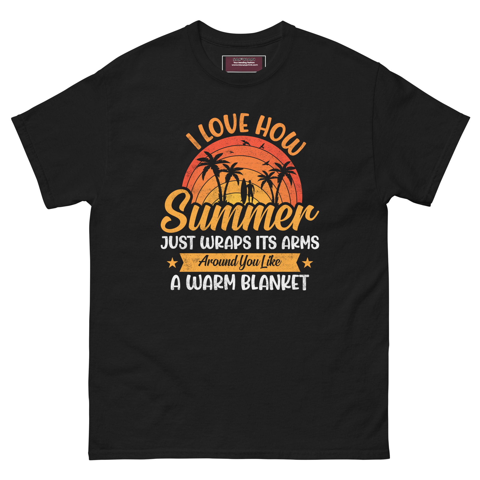 Summer Beach T-Shirt for Men – Tropical Palm Tree Graphic Tee Vacation Outfit classic tee - Image 9