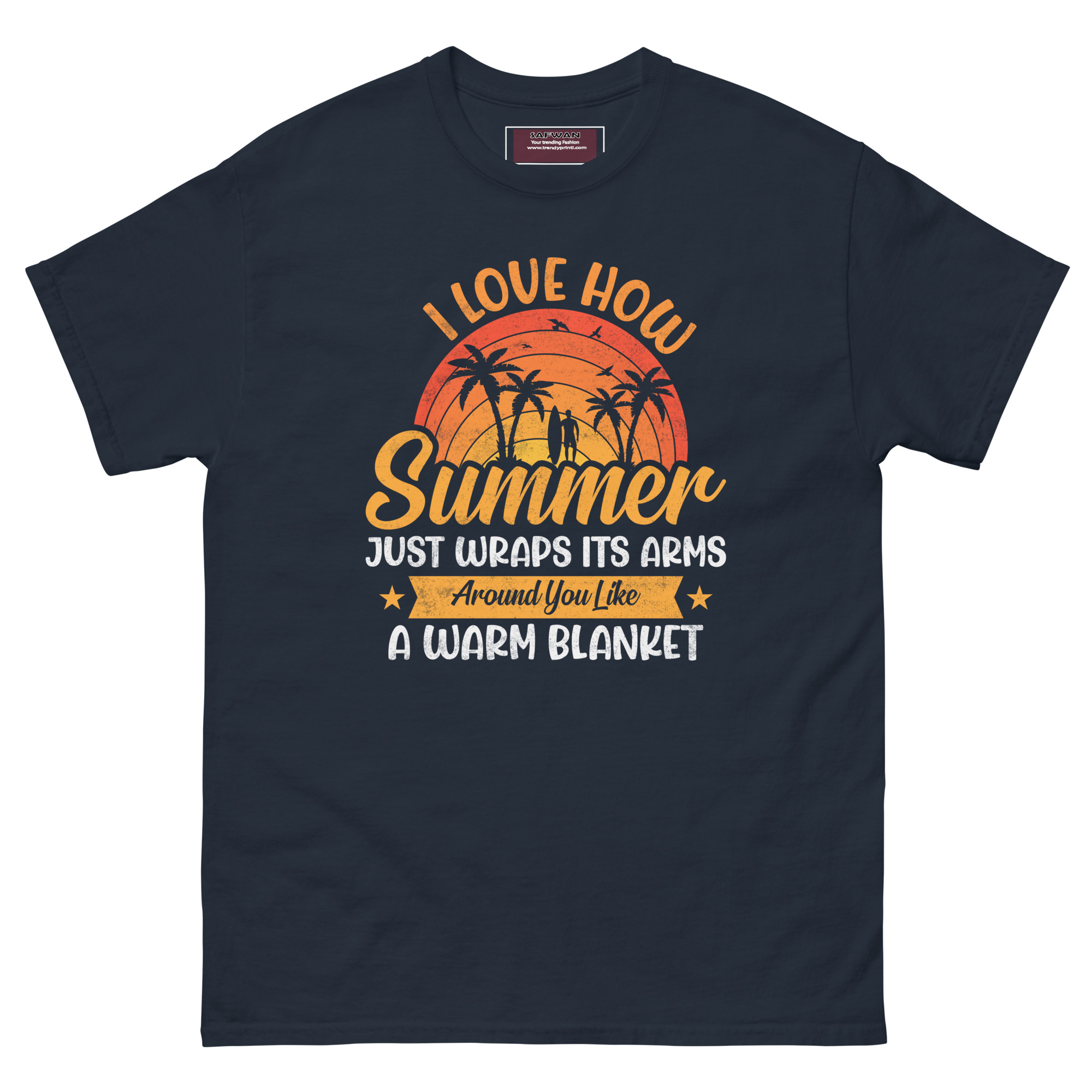 Summer Beach T-Shirt for Men – Tropical Palm Tree Graphic Tee Vacation Outfit classic tee - Image 11