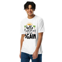 Summer Coastal Graphic Tee – Palm Tree Beach Shirt for Travel & Holiday Style Fitted T-Shirt for Men- Next Level 6210