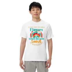 Tropical Beach Vibes T-Shirt – Summer Vacation Graphic Tee for Men garment-dyed heavyweight t-shirt
