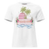 Retro Sunset Beach T-Shirt – Vintage Summer Graphic Tee-Women's Relaxed T-Shirt