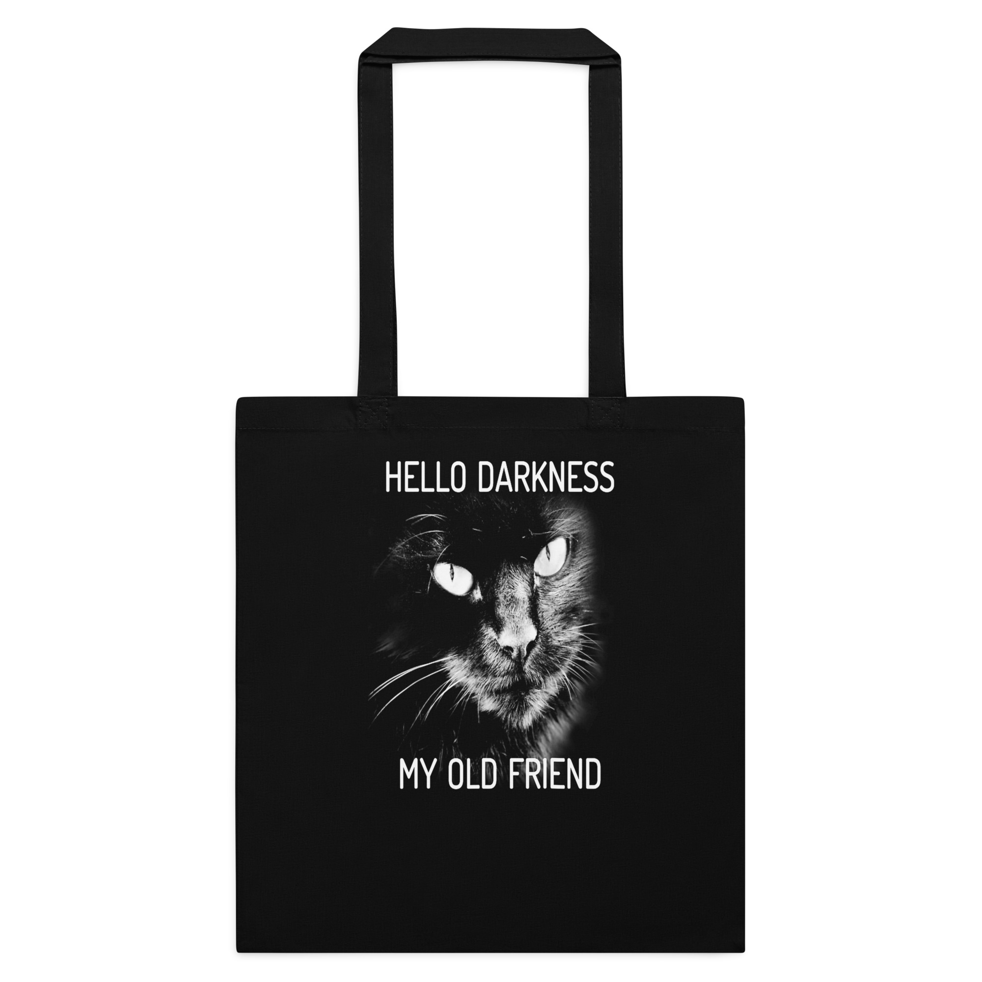 Just a Girl Who Loves Cats- Women's Cotton black color tote bag 1 Just a Girl Who Loves Cats- Women's Cotton black color tote bag