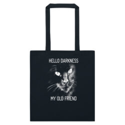 Just a Girl Who Loves Cats- Women's Cotton black color tote bag 6 cotton color tote bag french navy front 6a3031e588132
