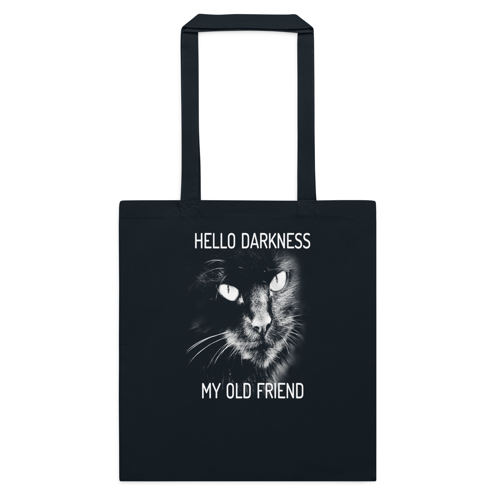 Just a Girl Who Loves Cats- Women's Cotton black color tote bag 3 Just a Girl Who Loves Cats- Women's Cotton black color tote bag - Image 3