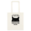 Cute Black Cat Women's Cotton black color tote bag