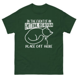 unisex classic tee forest green front 6a42189c07182