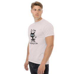 unisex classic tee ice grey left front 6a4214261e923