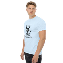 unisex classic tee light blue left front 6a421426204f2