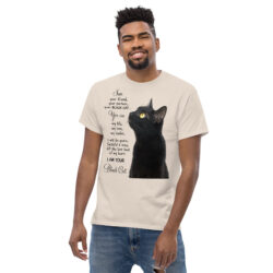 Cat Lover Heart men's Graphic Tee – Meow Cat tShirt for cat Dad classic tee