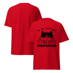 unisex classic tee red front and back 6a42257242660