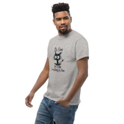 unisex classic tee sport grey left front 6a42142613906