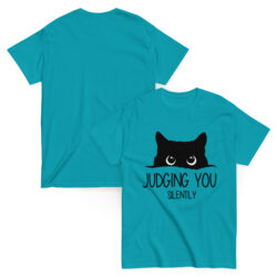 unisex classic tee tropical blue front and back 6a421cd97747d
