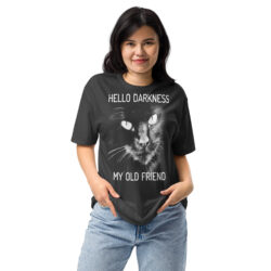 Cute Black Cat Women's T-Shirt – Cat Lover Gift Tee  Fitted T-Shirt - Next Level 6210