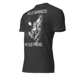 Cute Black Cat Women's T-Shirt – Cat Lover Gift Tee Fitted T-Shirt - Next Level 6210 26 unisex cvc t shirt charcoal left front 6a302720846e0
