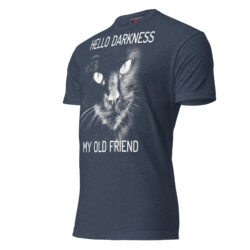 Cute Black Cat Women's T-Shirt – Cat Lover Gift Tee Fitted T-Shirt - Next Level 6210 30 unisex cvc t shirt midnight navy left front 6a3027208737c