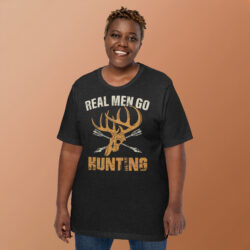 Funny Deer Hunter T-Shirt – Just One More Hunting Trip Tee Unisex t-shirt 15 unisex staple t shirt black heather front 2 6a3180f1f26b0