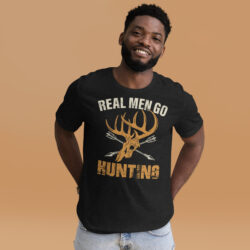 Funny Deer Hunter T-Shirt – Just One More Hunting Trip Tee Unisex t-shirt 17 unisex staple t shirt black heather front 2 6a3180f20164e