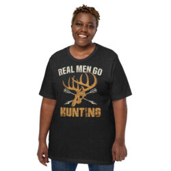 Funny Deer Hunter T-Shirt – Just One More Hunting Trip Tee Unisex t-shirt 18 unisex staple t shirt black heather front 6a3180f202571