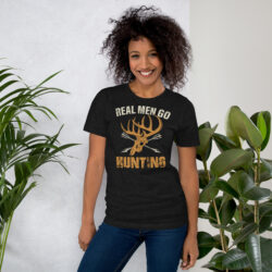 Funny Deer Hunter T-Shirt – Just One More Hunting Trip Tee Unisex t-shirt 21 unisex staple t shirt black heather front 6a3180f205442