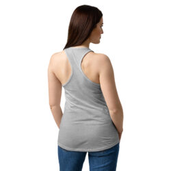 womens ideal racerback tank top heather gray back 6a4117fff2e2f