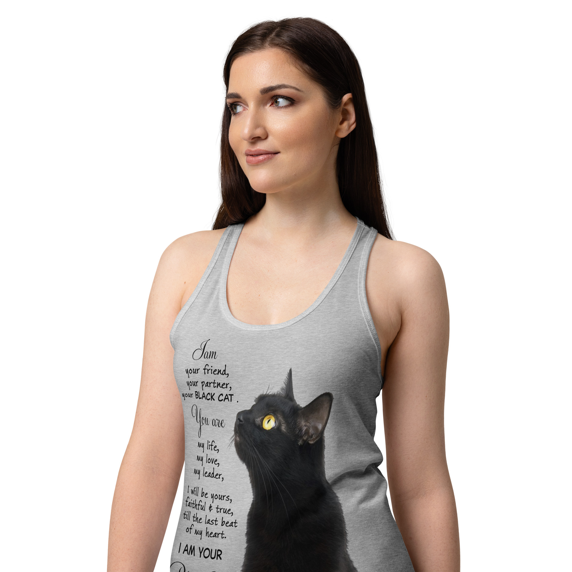 Life Is Better With Cats Women's Graphic Tank Top- Women’s fitted racerback tank top 11 Life Is Better With Cats Women's Graphic Tank Top- Women’s fitted racerback tank top - Image 11