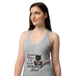womens ideal racerback tank top heather gray front 2 6a40ebd4e2516