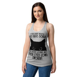 womens ideal racerback tank top heather gray front 6a3626c402fcb